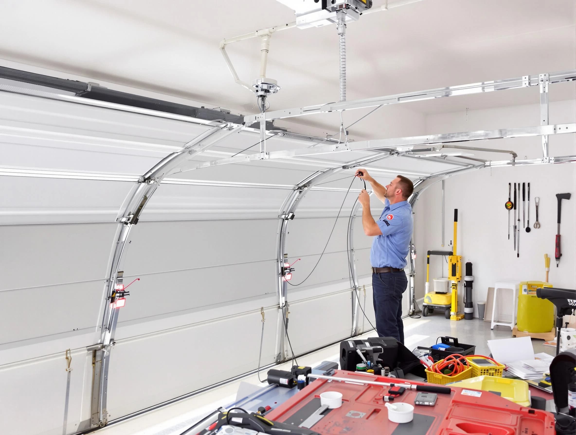 Garage door cable repair service by Mead Garage Door Repair in Mead