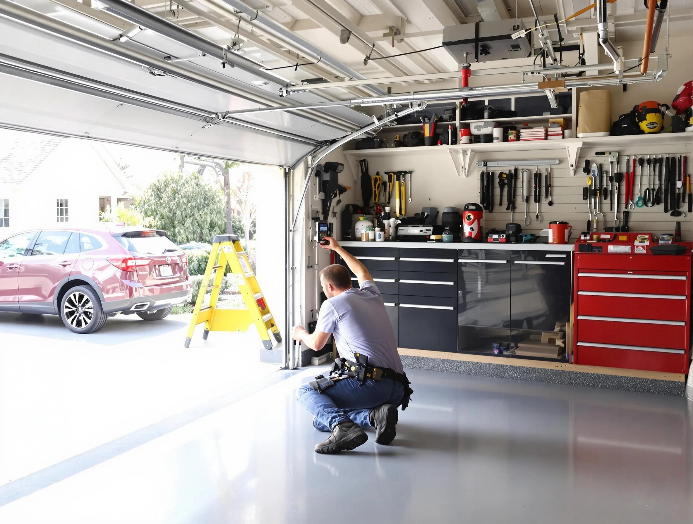 Local garage door repair service by Mead Garage Door Repair in Mead