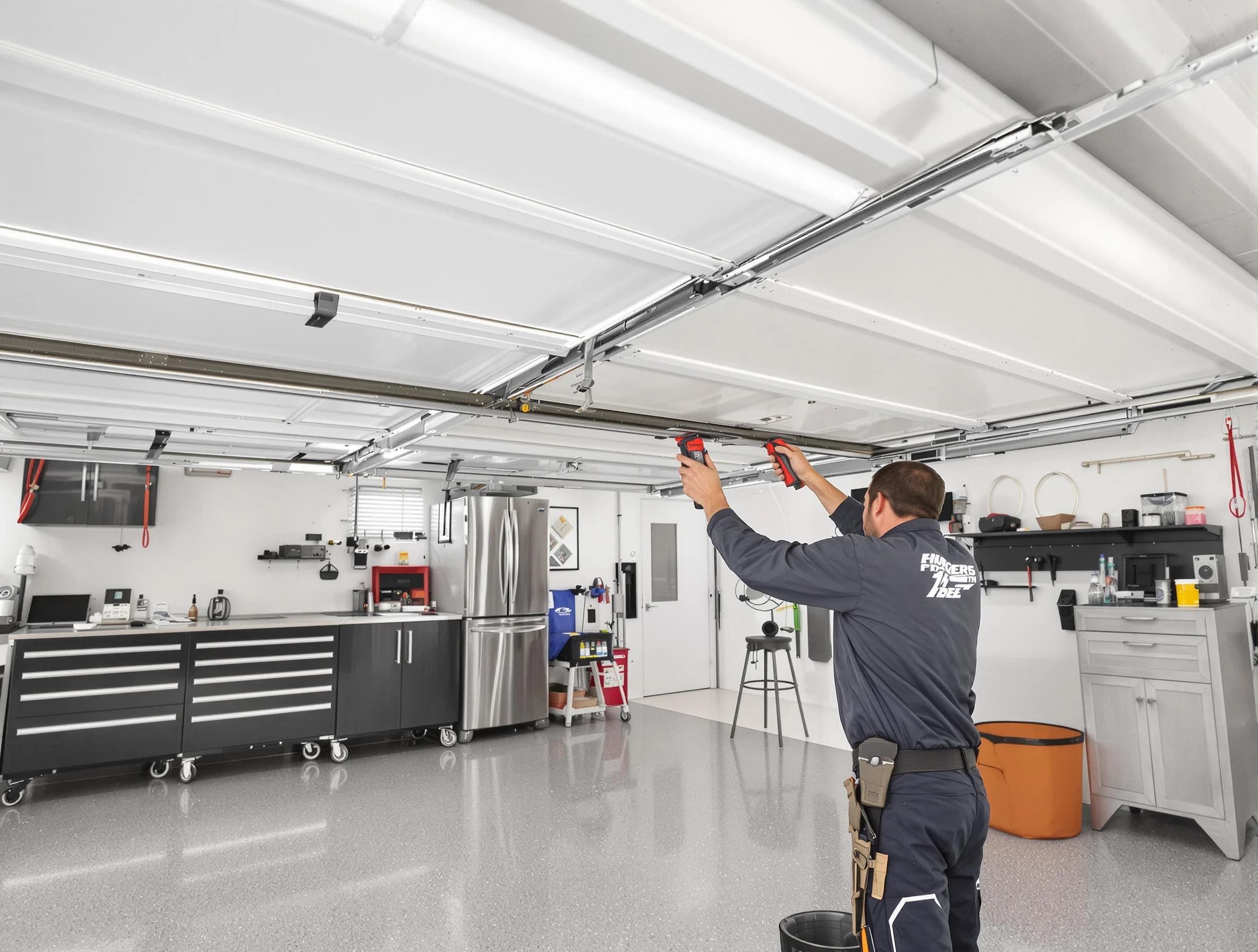 Overhead garage door repair service by Mead Garage Door Repair in Mead