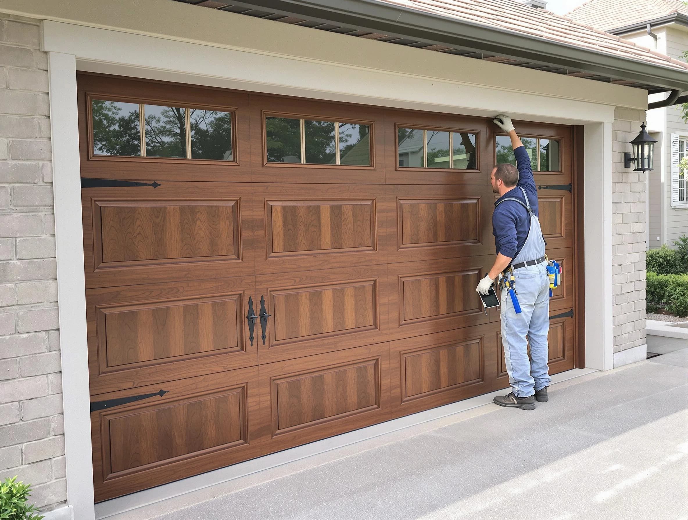 Custom garage door showcase by Mead Garage Door Repair in Mead