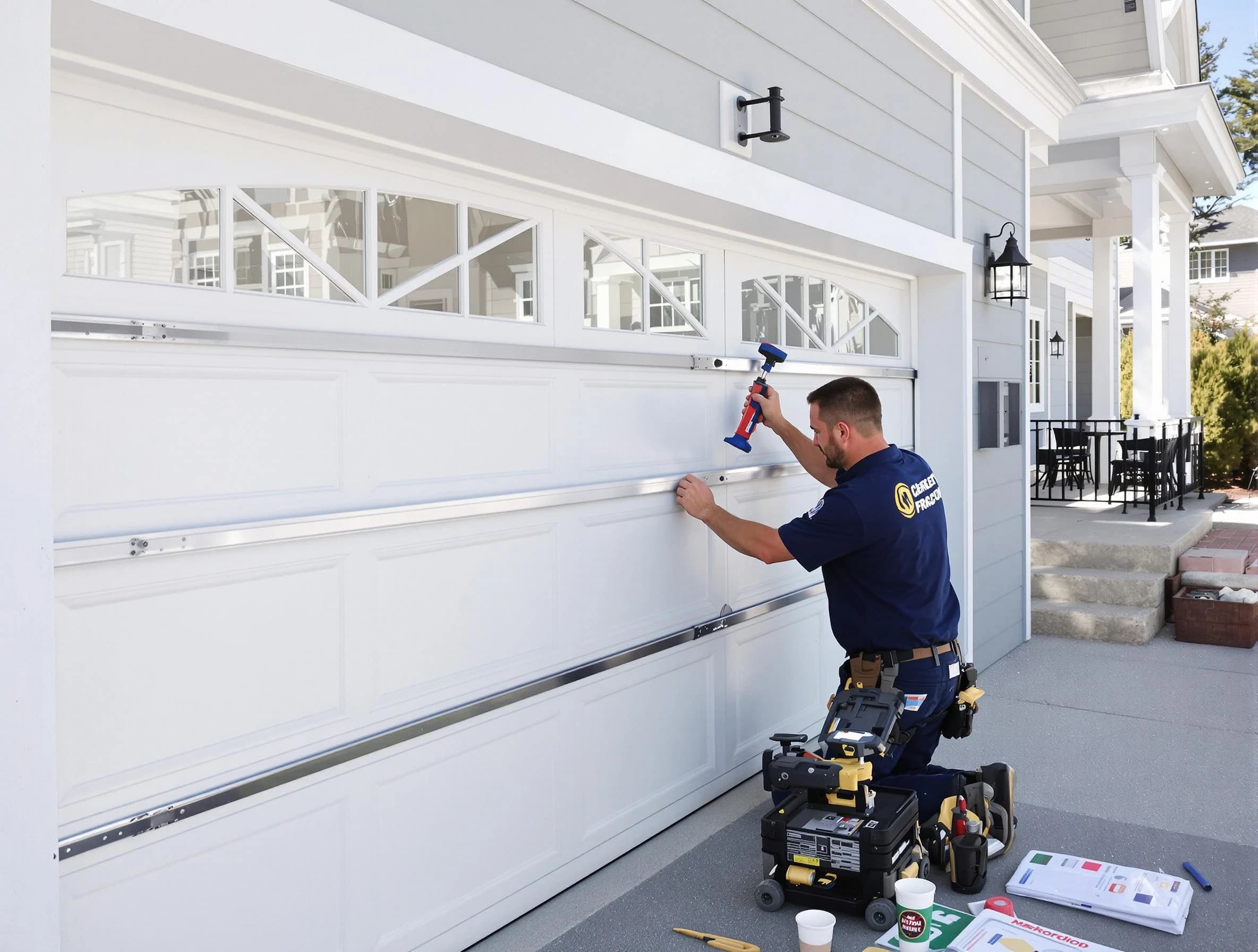 Professional garage door installation by Mead Garage Door Repair in Mead