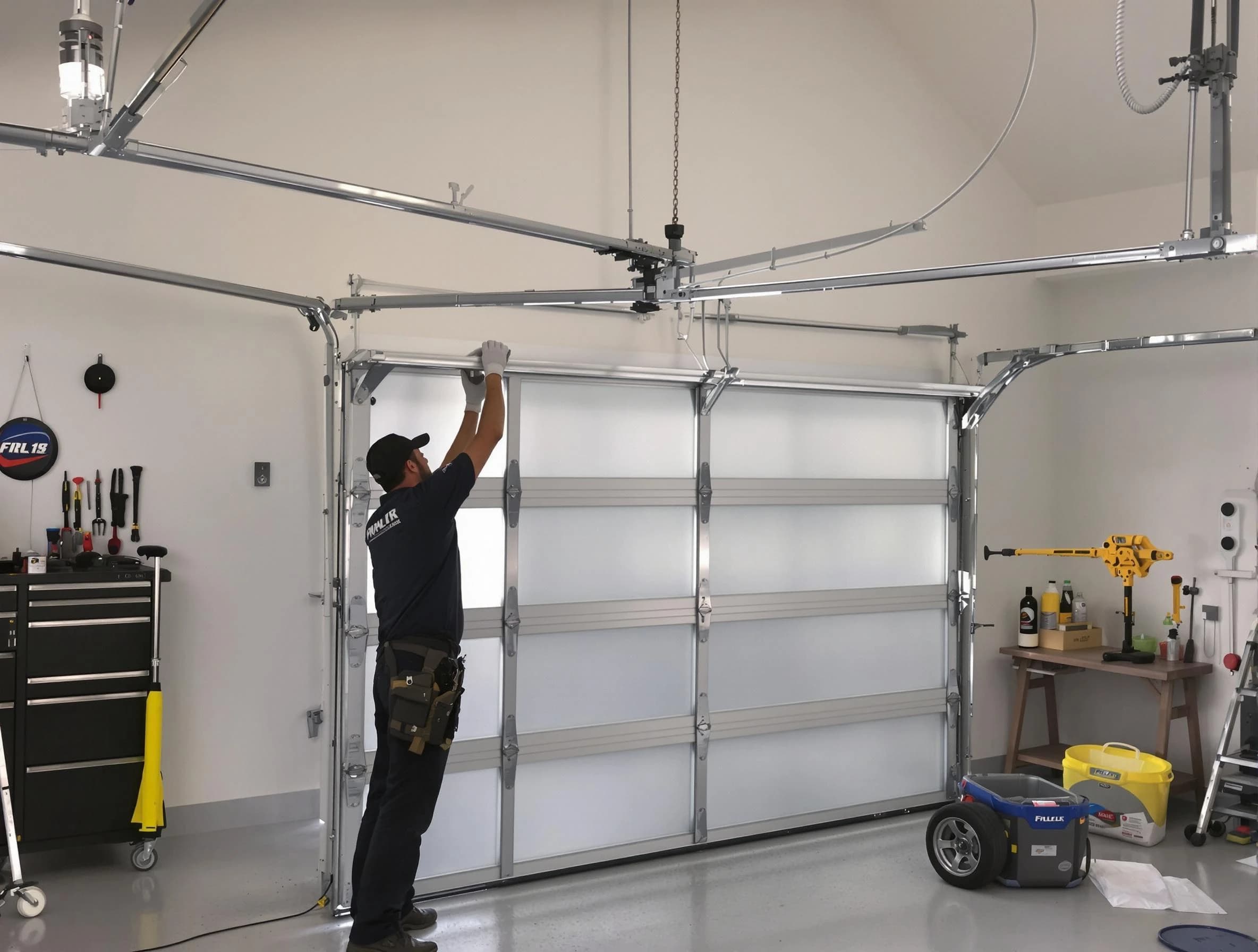 Mead Garage Door Repair certified team performing precision garage door installation in Mead
