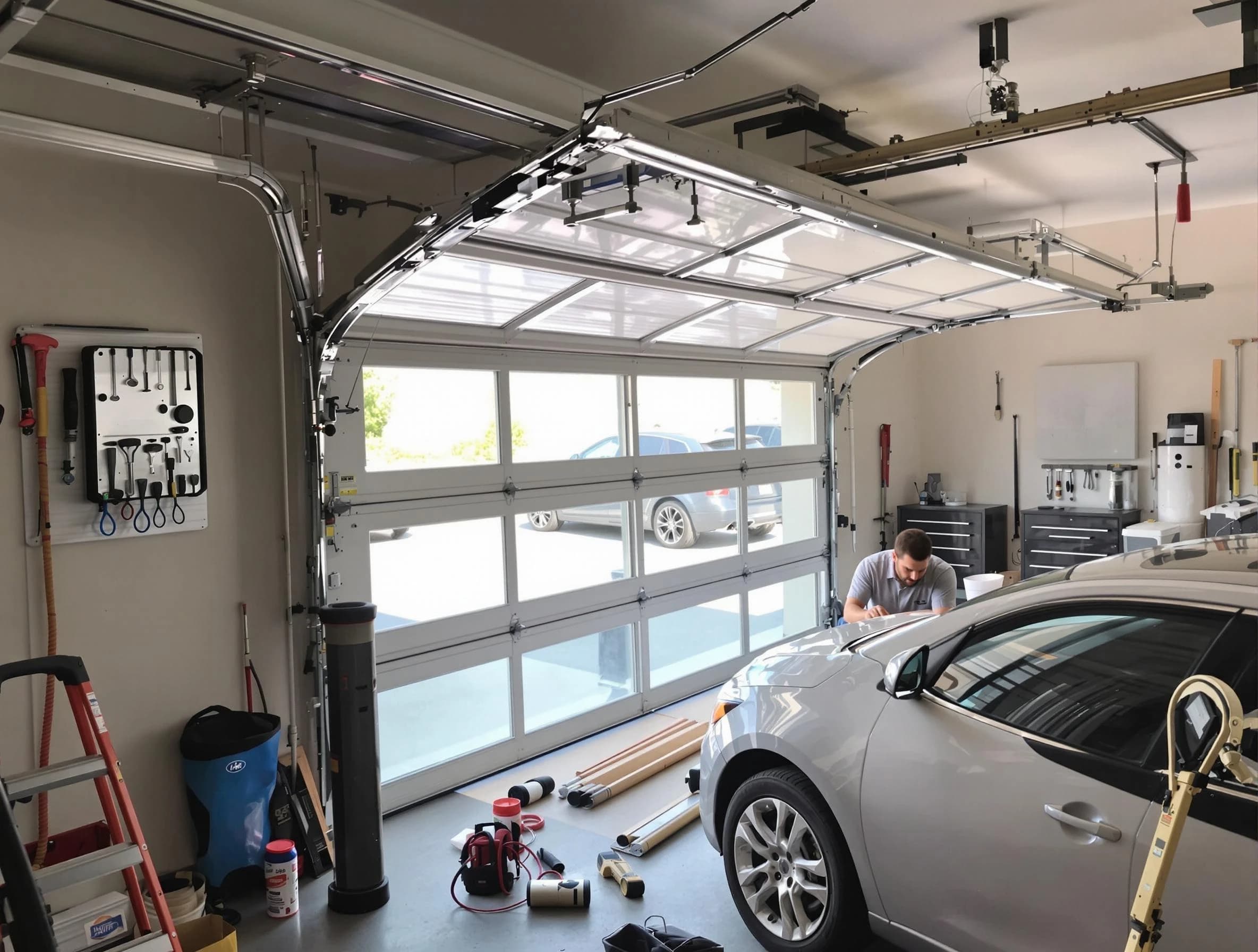 Garage door noise reduction service by Mead Garage Door Repair in Mead