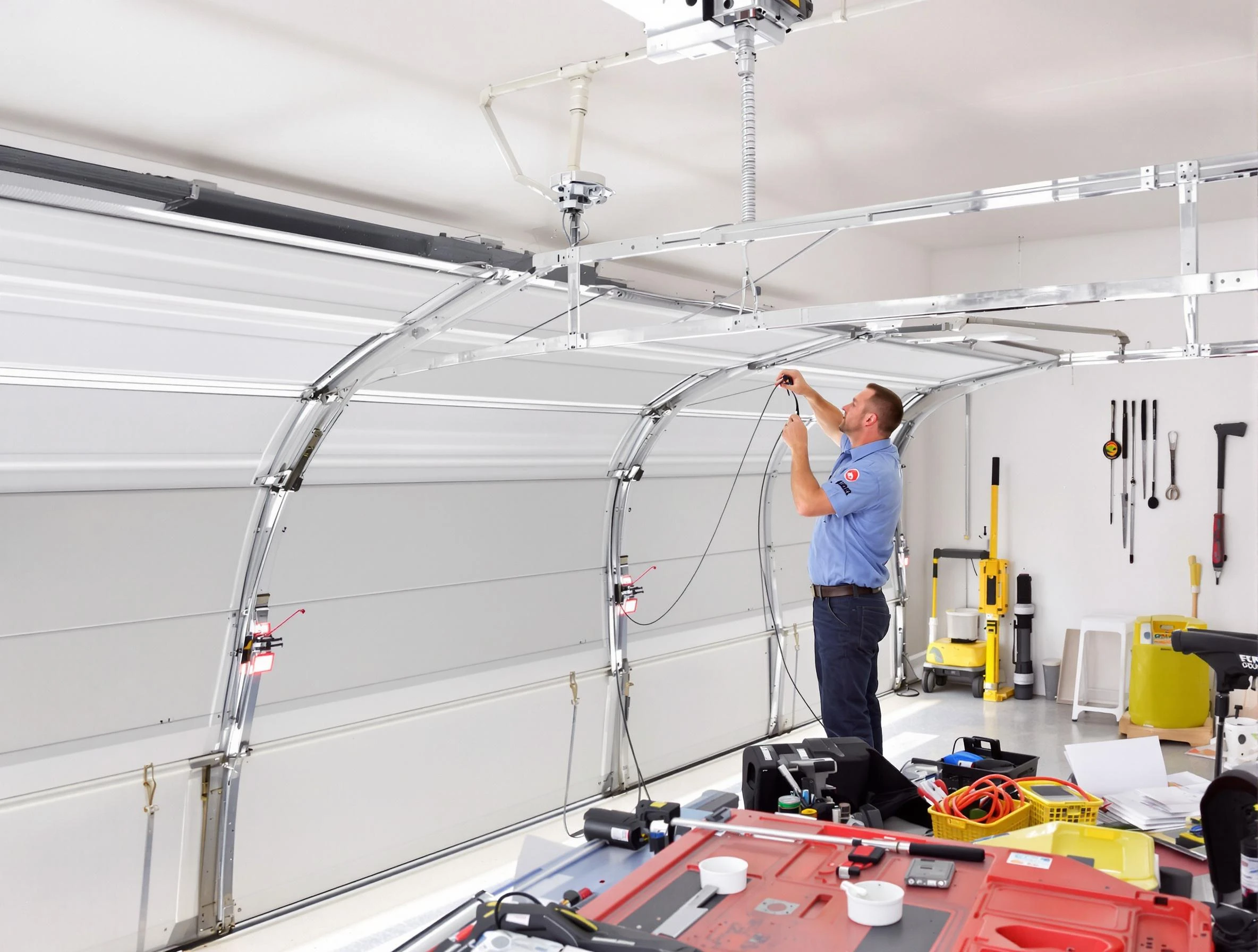 Garage door cable repair service by Mead Garage Door Repair in Mead