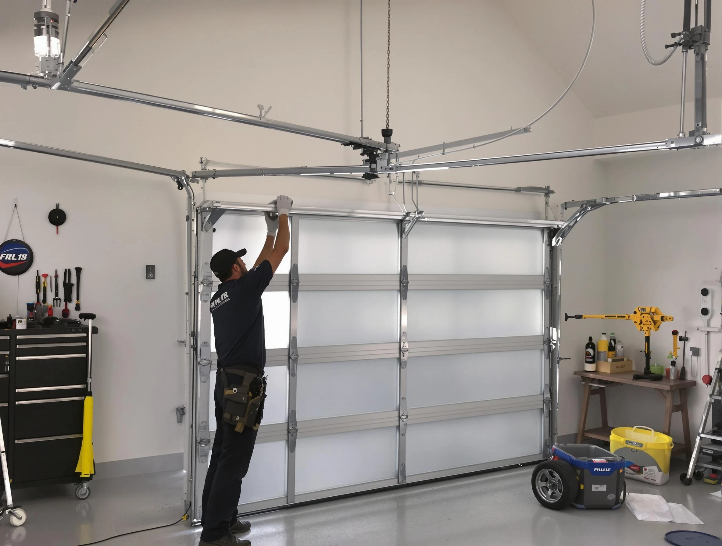 Mead Garage Door Repair certified team performing precision garage door installation in Mead