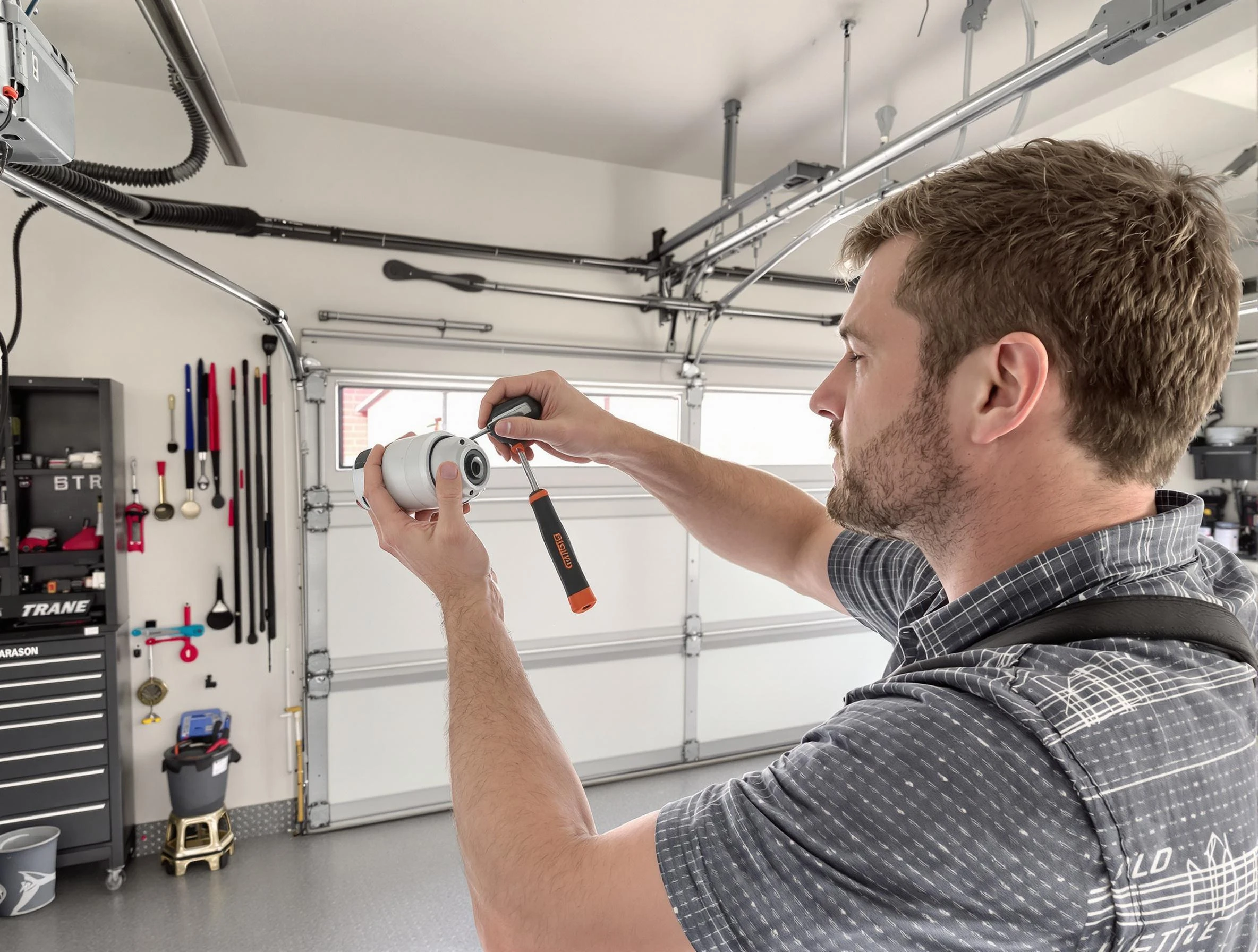 Garage door opener repair service by Mead Garage Door Repair in Mead